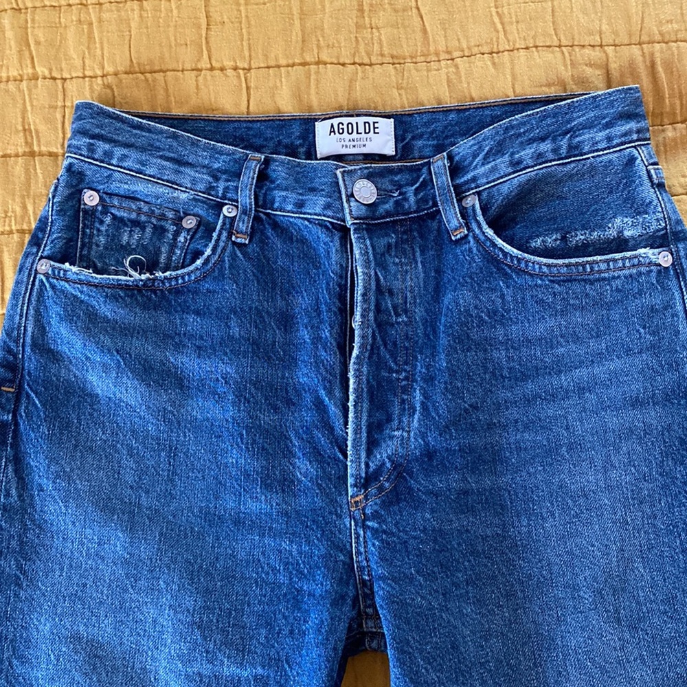 AGOLDE Riley high rise straight jeans size 27